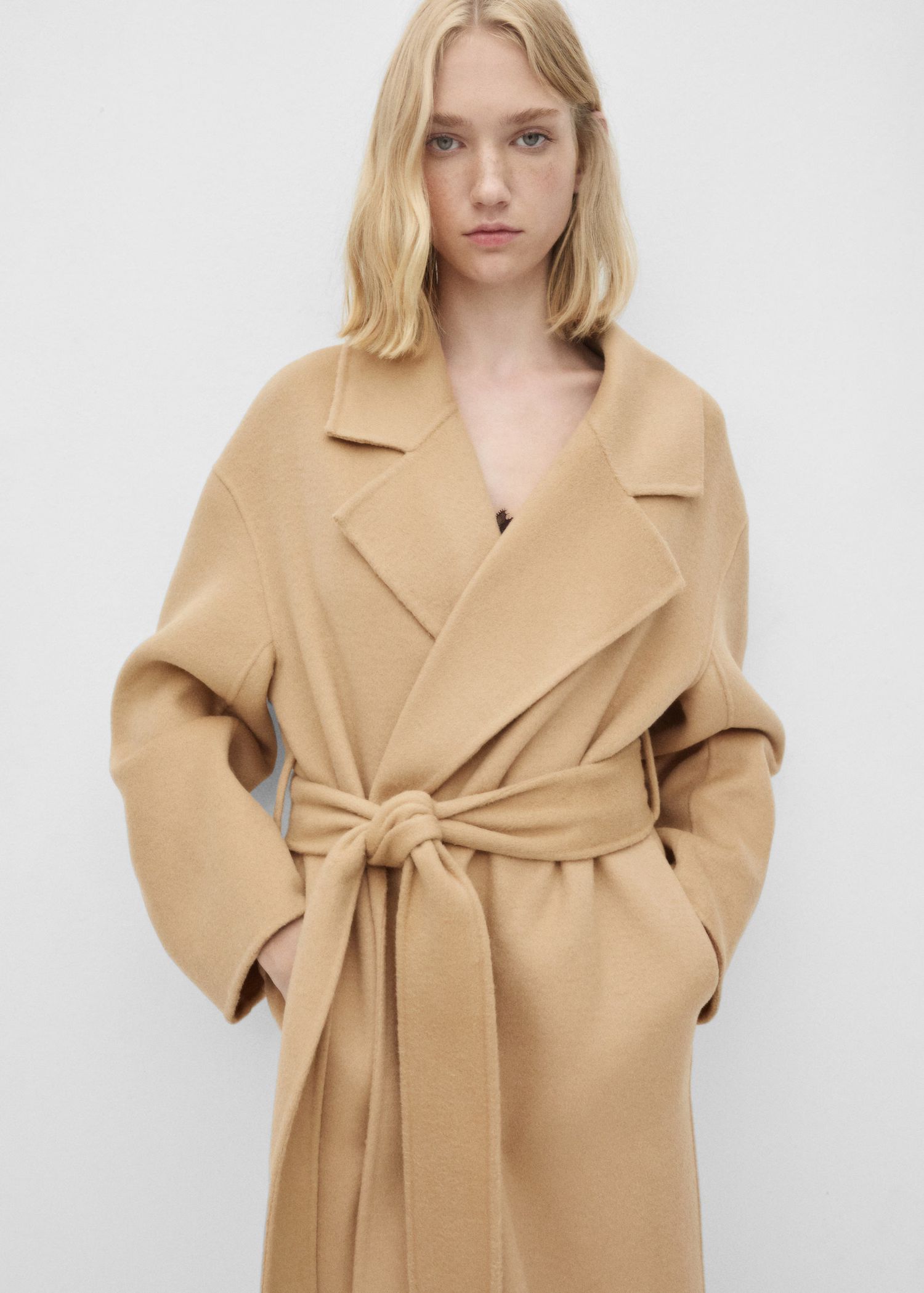 Detachable vest wool coat | MANGO (UK)