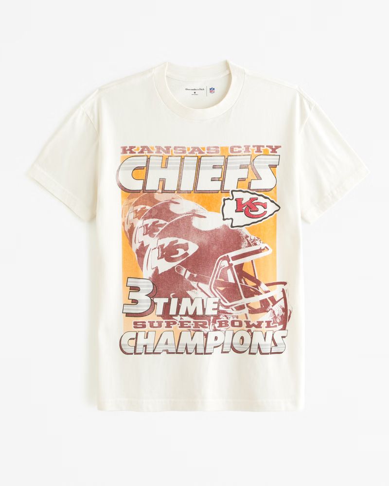 Men's Kansas City Chiefs Graphic Tee | Men's Tops | Abercrombie.com | Abercrombie & Fitch (US)