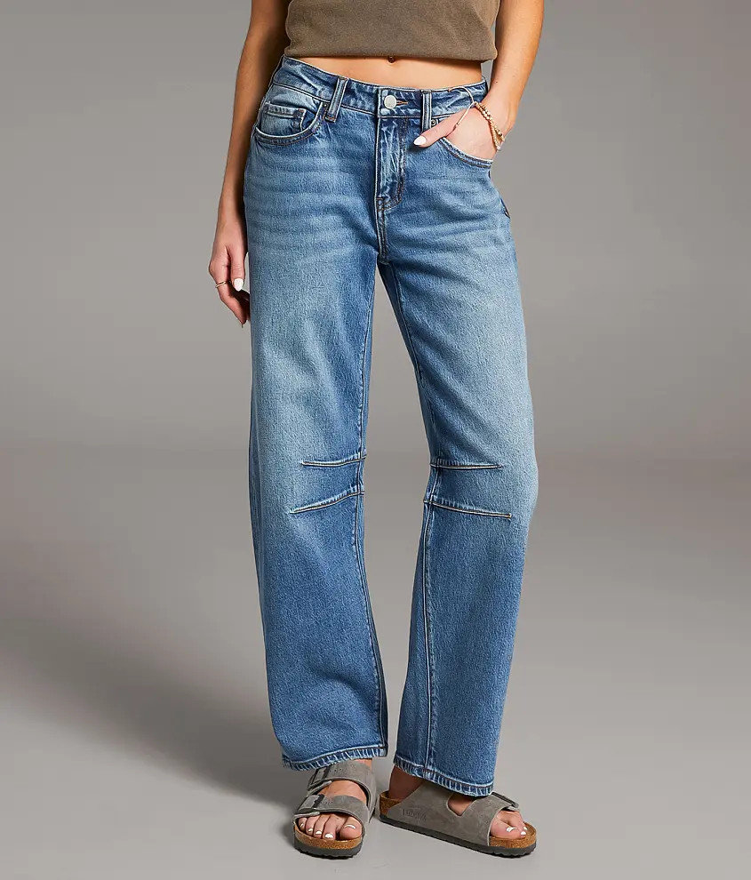 Taylor Low Slung Horseshoe Stretch Jean | Buckle