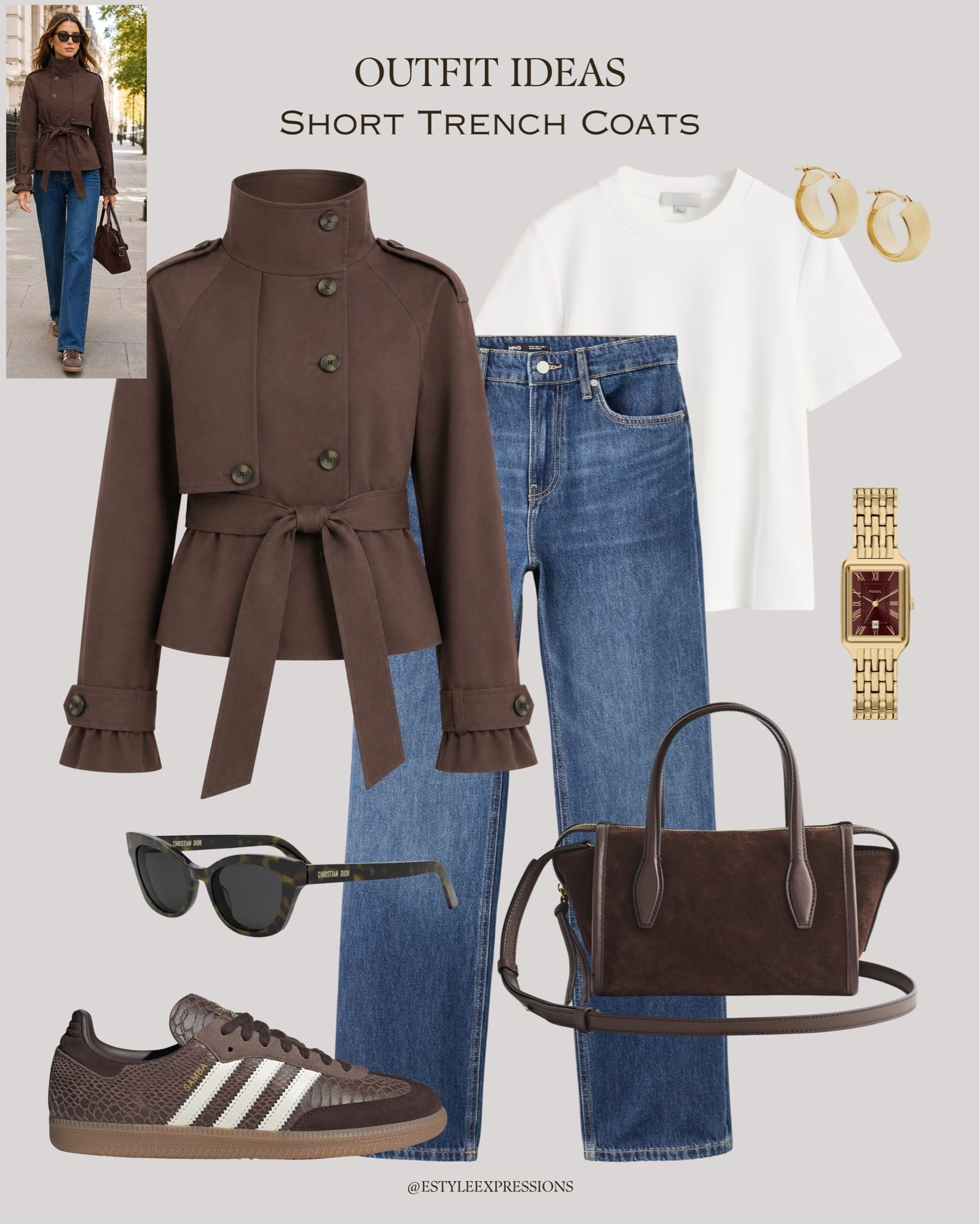 Simple & Chic Outfits with Short Trench Coats!🤎🍂

#LTKautumn #LTKttansitional

#LTKjeans