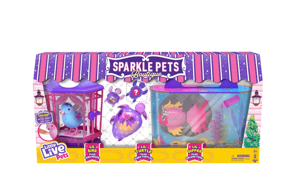 Little Live Pets - Sparkle Pets Boutique | Interactive Toy Pets Including a Light Up Bird, Fish i... | Walmart (US)