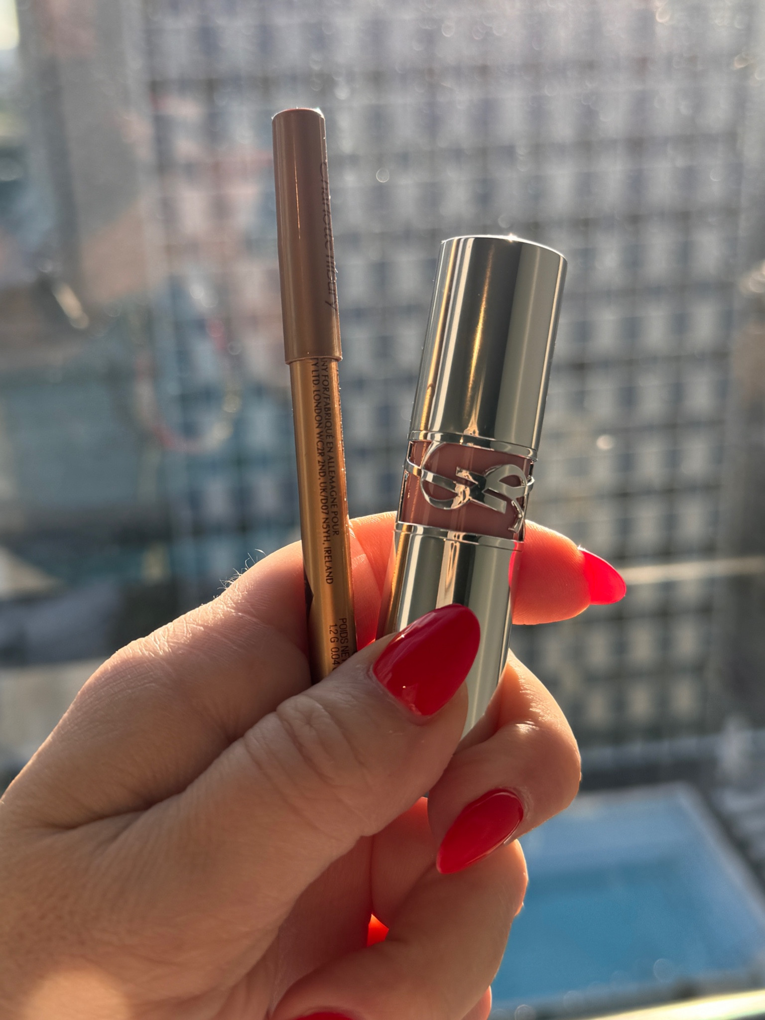 Charlotte tilbury - iconic nude
Ysl - lip balm 

#LTKCon #LTKBeauty #LTKSeasonal