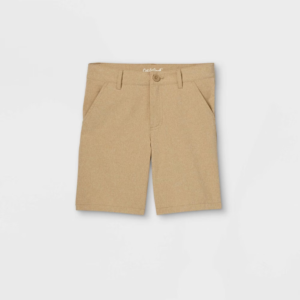 Boys' Quick Dry Chino Shorts - Cat & Jack Brown 14 | Target