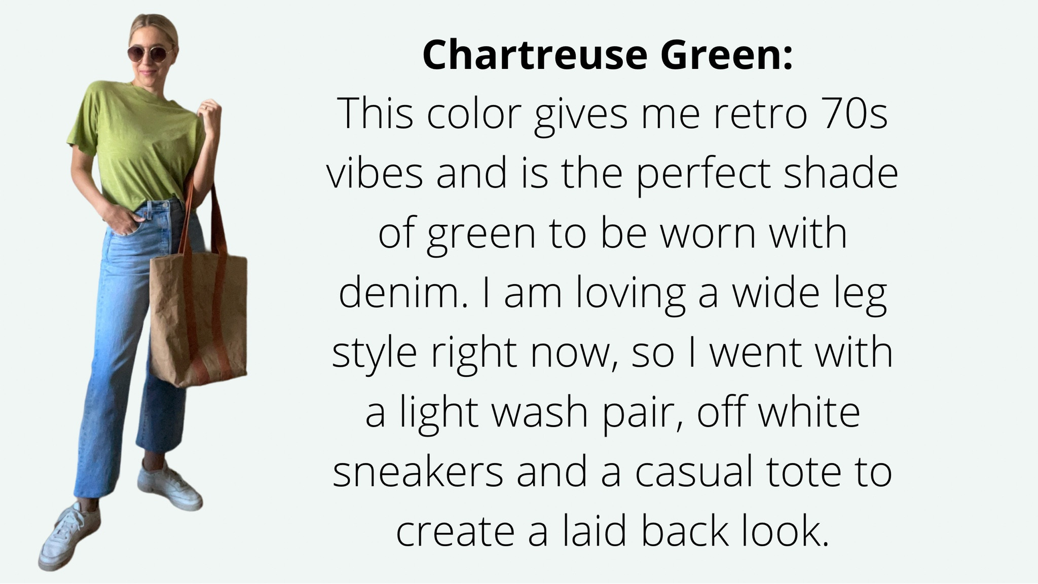 How to style a chartreuse green 
t-shirt.

#LTKstyletip