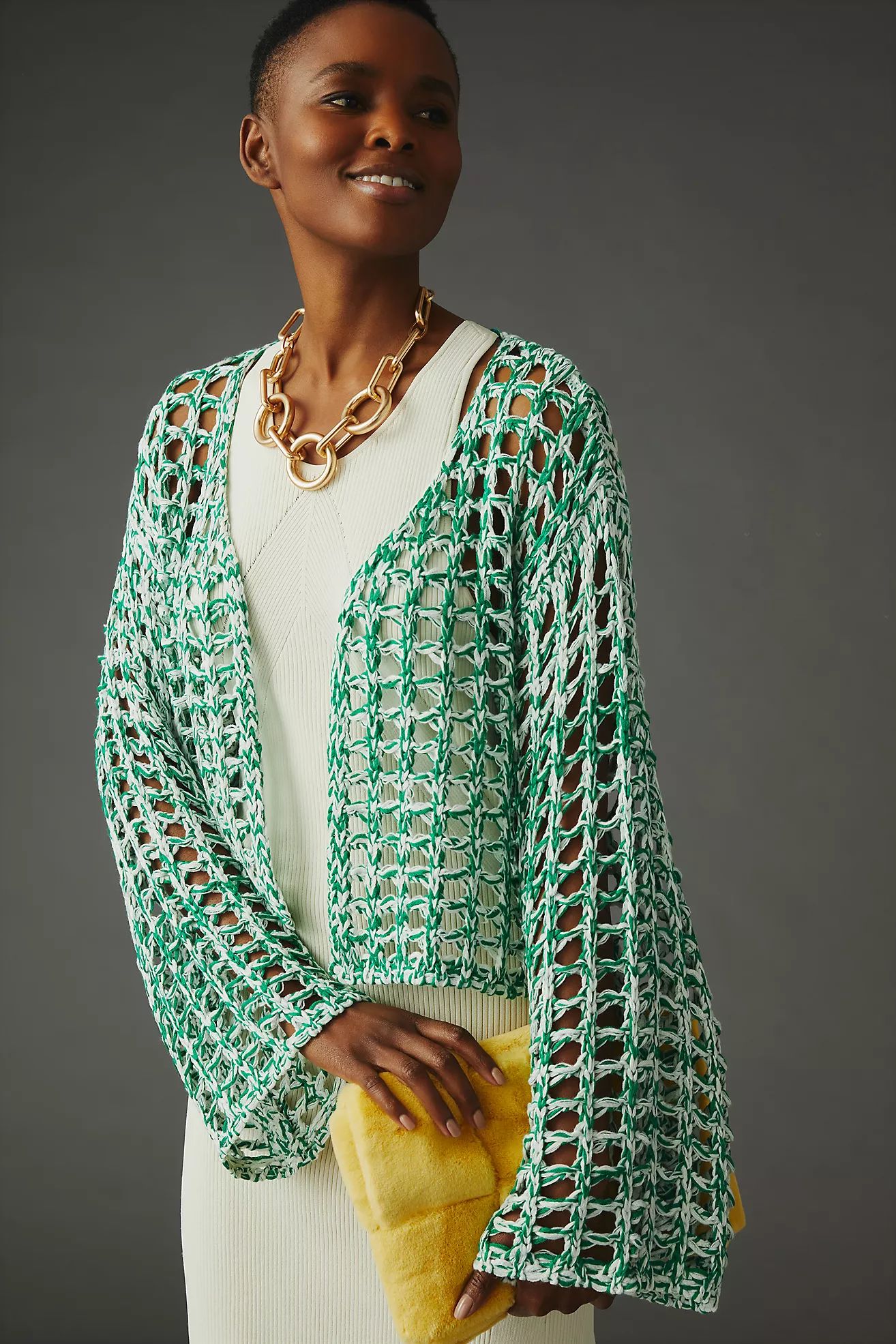 By Anthropologie Crochet Cardigan Sweater | Anthropologie (US)