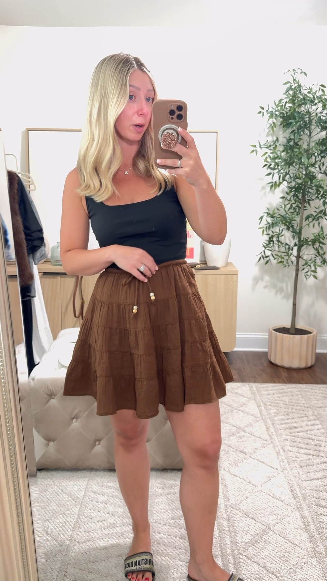 Tiered skirt only $25! Wearing my true size small in both tank and skirt!

Summer outfits, skirts, tanks

#LTKootd #LTKmomlife #LTKdayinmylife