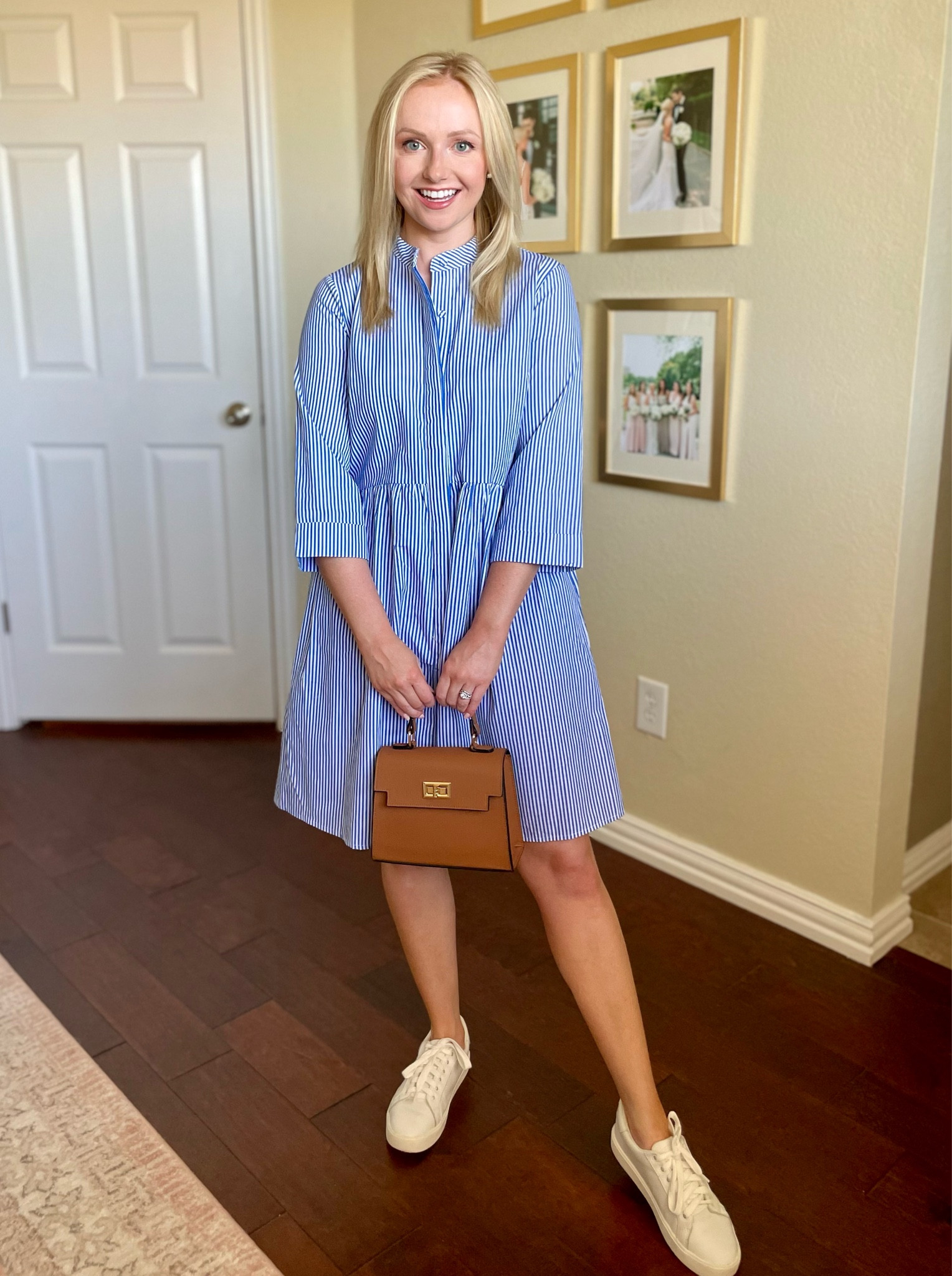 blue period cross dresser Latitude V-Neck Vintage-style Dress