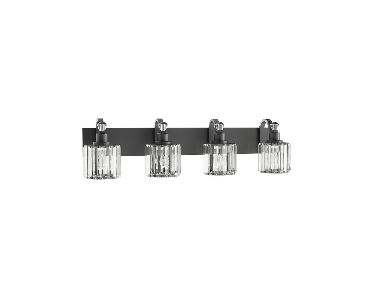 gaomon Modern Crystal Bathroom Vanity Lights Black Bathroom Light Fixtures Crystal Vanity Shower Lights Over Mirror, Mirror Glass Crystal Bathroom Van | Macy's