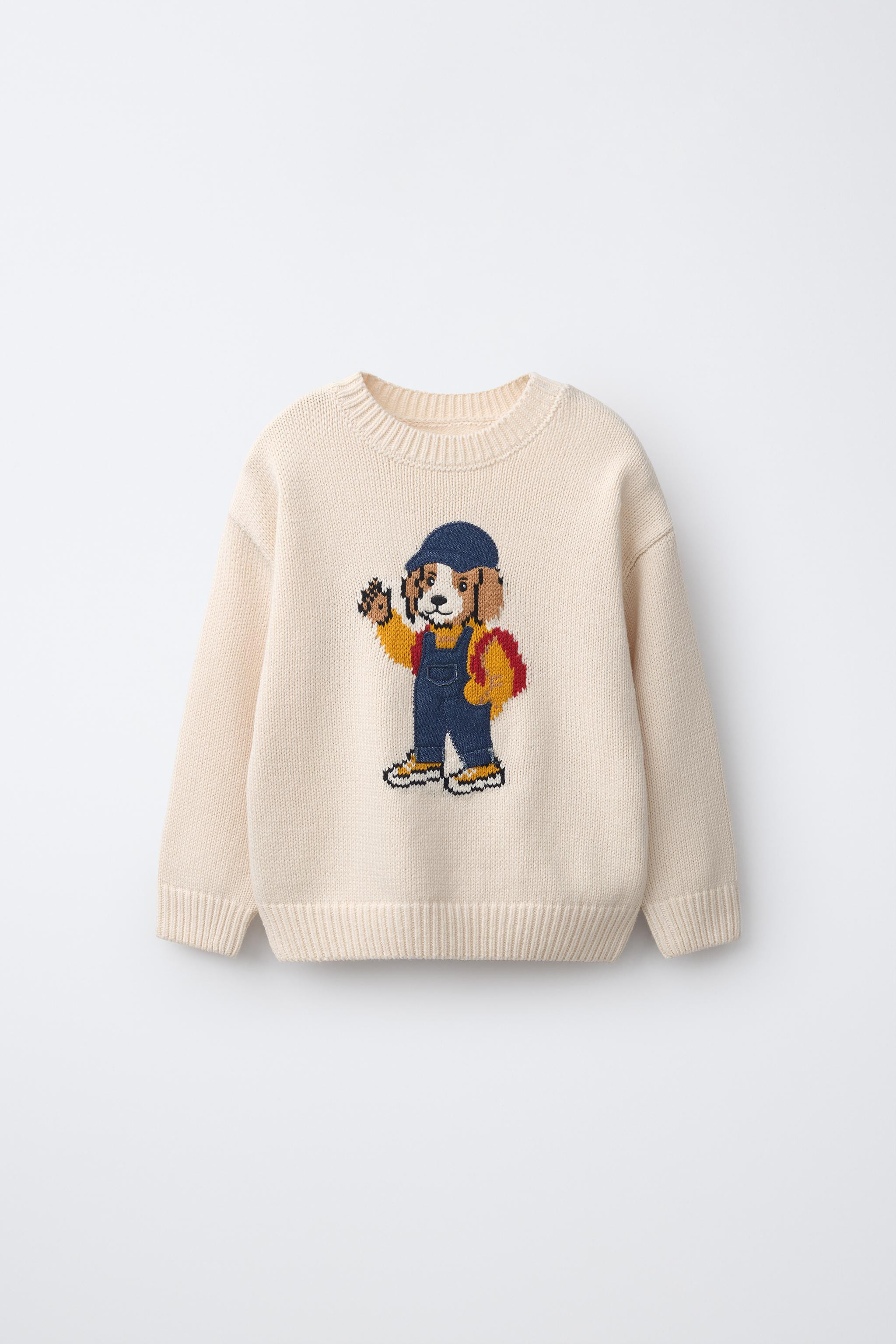 EMBROIDERED DOG KNIT SWEATER | Zara US