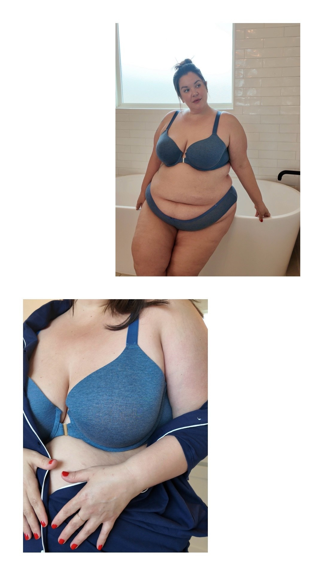 If you’re a front-clasp fan like me, this Cotton T-Shirt bra is heaven. The clasp is secure and the fit is so comfy. These Cotton Hipster Panties are a sexy addition to every day wear. #LaneBryantPartner

#LTKPlusSize #LTKmomlife #LTKSaleAlert