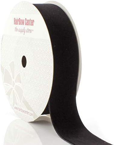 HBC 1" Velvet Ribbon 030 Black - 25 Yards | Amazon (US)