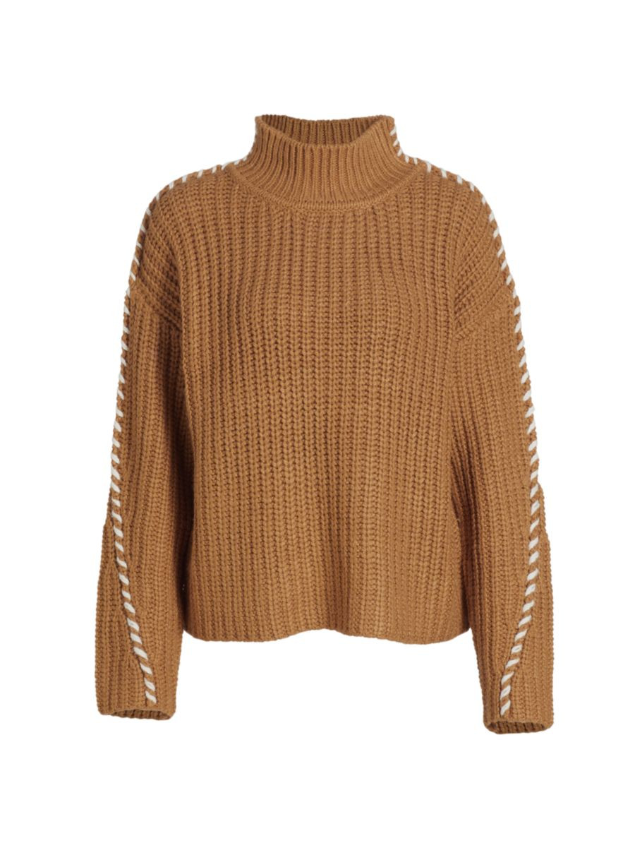 Whipstitch Relaxed Turtleneck | Saks Fifth Avenue