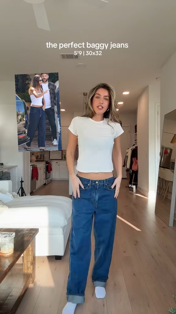 If you didn't get the Hailey x gap jeans, these are the gap jeans she was spotted in before her collab!