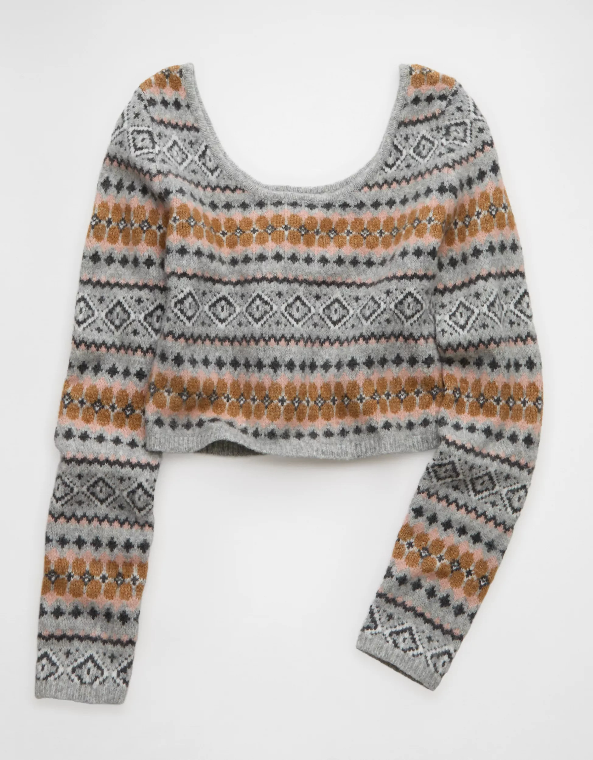 AE Whoa So Soft Cropped Scoop Neck Sweater | American Eagle Outfitters (US & CA)