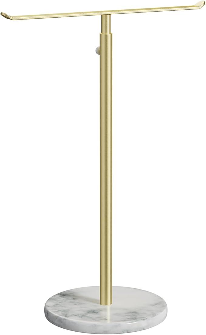 Jewelry Organizer Marble Necklace Stand: Small Necklace And Bracelet Holder Organizer for Women G... | Amazon (US)