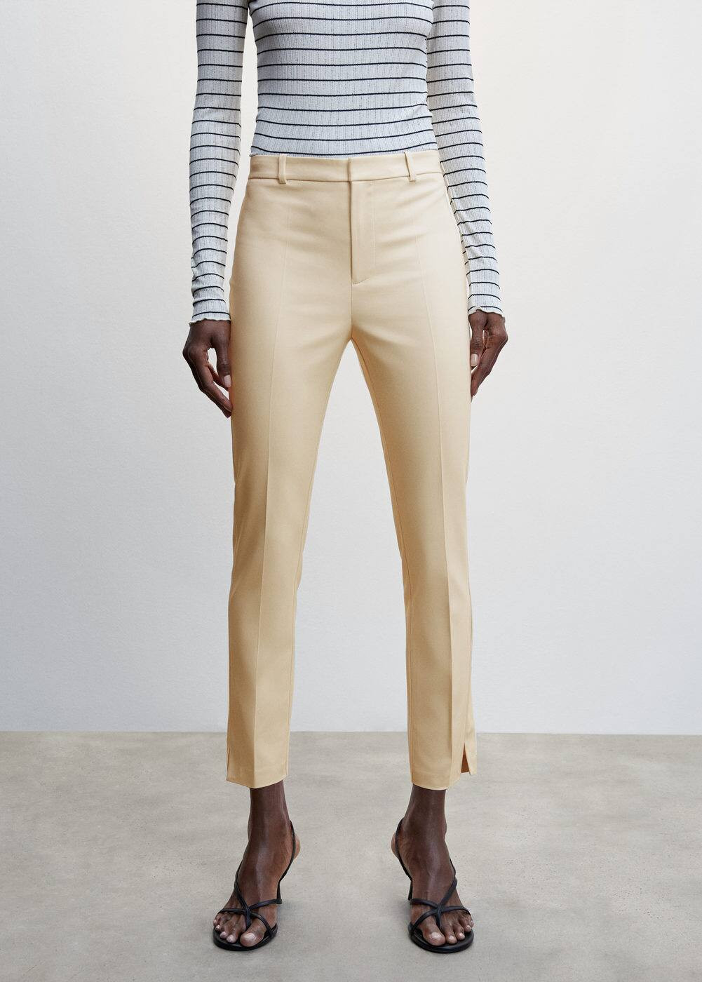 Suit slim-fit pants -  Women | Mango USA | MANGO (US)