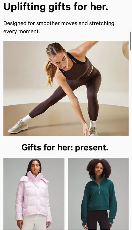 Gift guide for her
Gift guide for him
Christmas gifts
Lululemon gifts
Lululemon sale
Trending gifts
Christmas presents 
Athleisure
Athletic gear
Winter gear
Workout outfitt

#LTKGiftGuide #LTKfindsunder50 #LTKsalealert