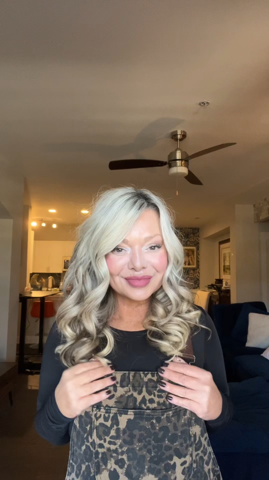 Another way to style these wide-leg leopard print overalls! #overalls #bodysuit #ootd #outfit 

#LTKStyleTip #LTKOver40 #LTKFindsUnder50