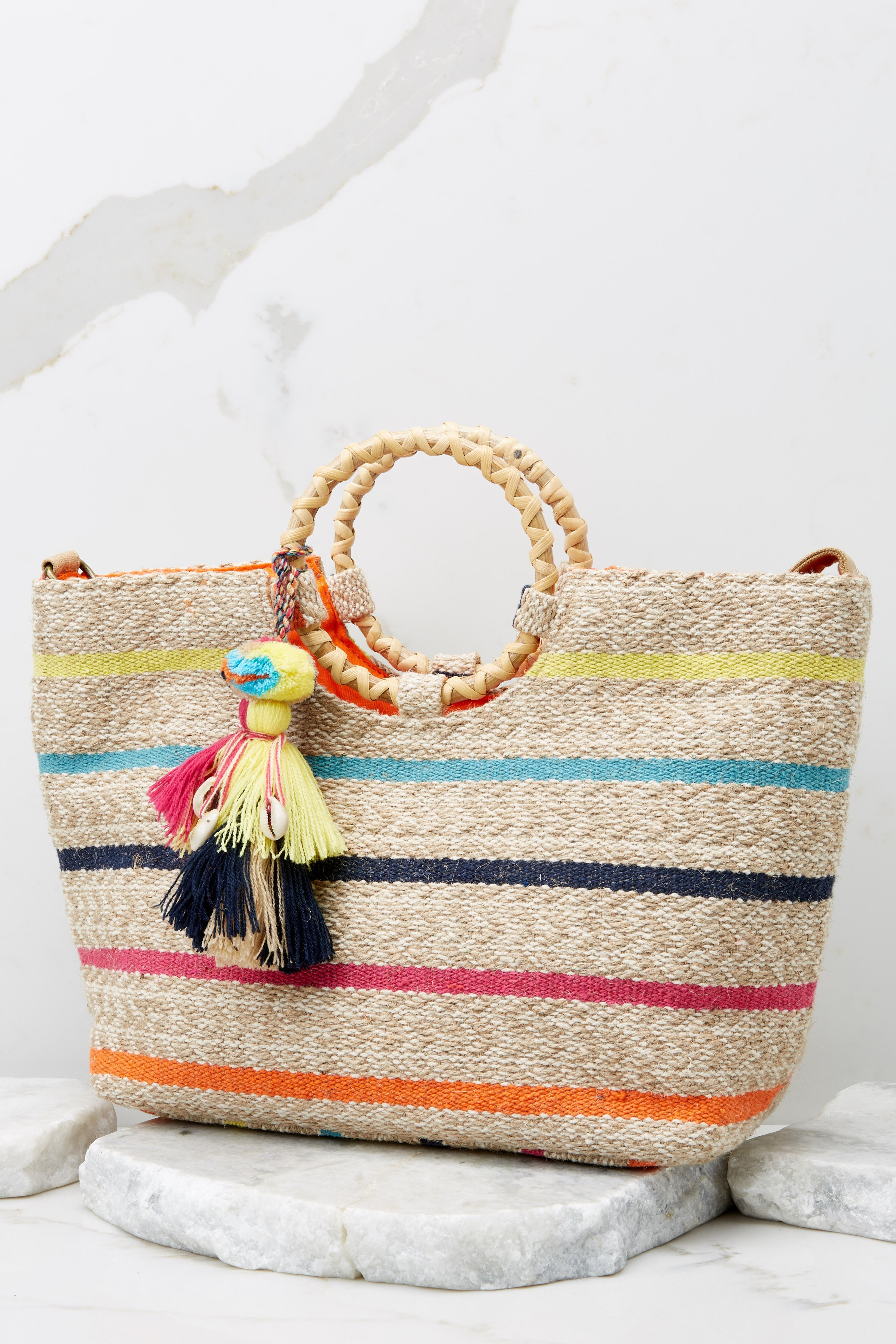 Just Add Some Color Taupe Multi Bag | Red Dress 