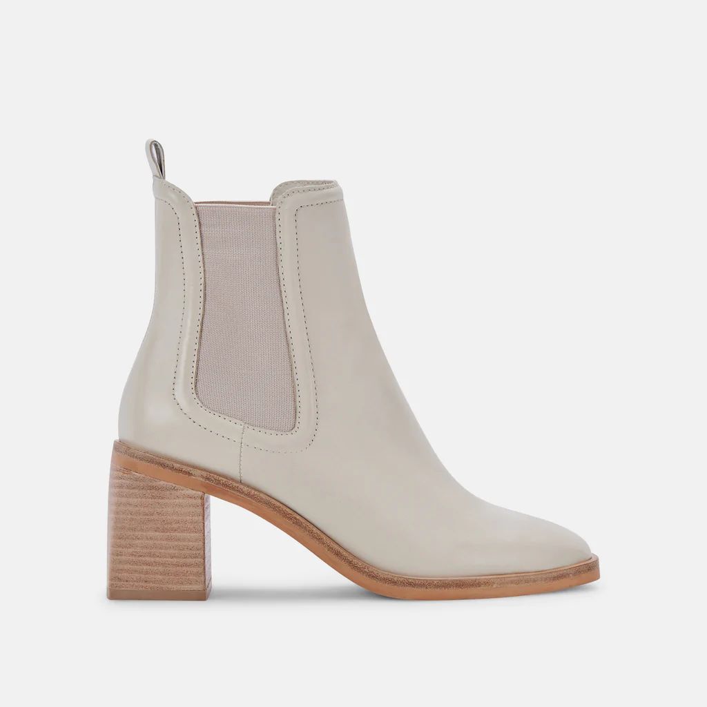 ILIANA BOOTIES IVORY LEATHER | DolceVita.com