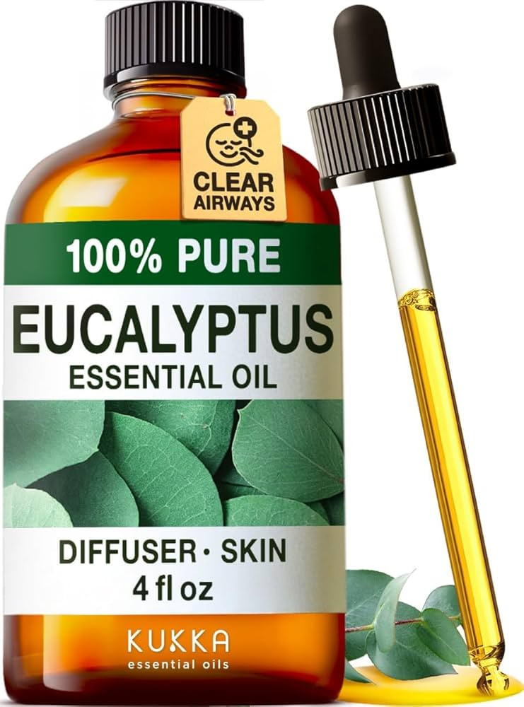 KUKKA essential oils Eucalyptus Oil for Aromatherapy – Huge 4 Fl OZ – Premium Grade Essential... | Amazon (US)