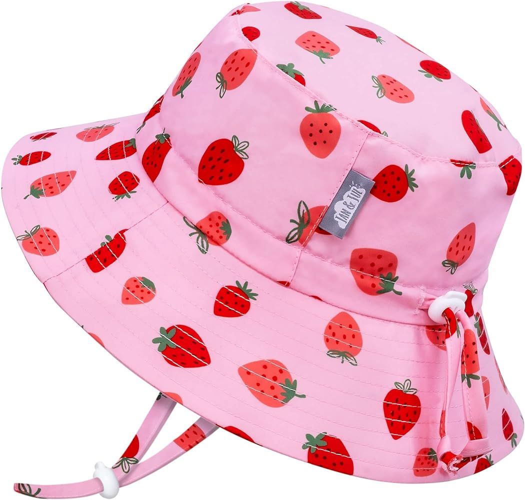 JAN & JUL Girls' Adjustable Water Repellent Bucket Sun-hat 50+ UPF | Amazon (US)