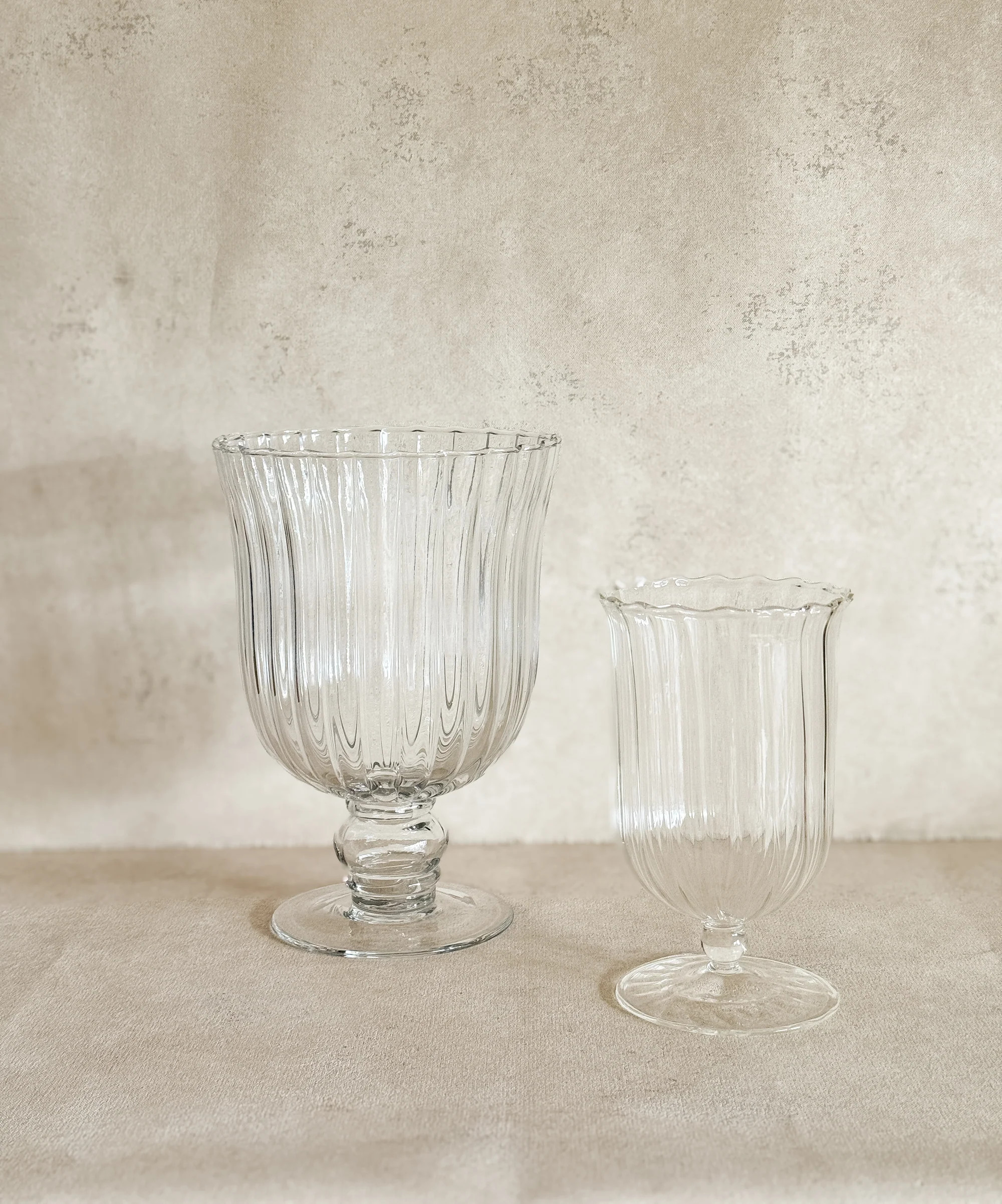 Charlotte Glass Hurricane | Cottage and Key