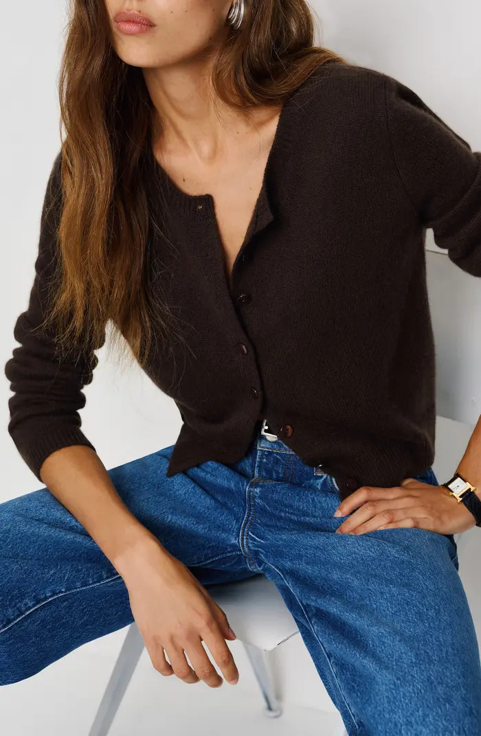 Clara Cashmere Crew Cardigan | Nordstrom