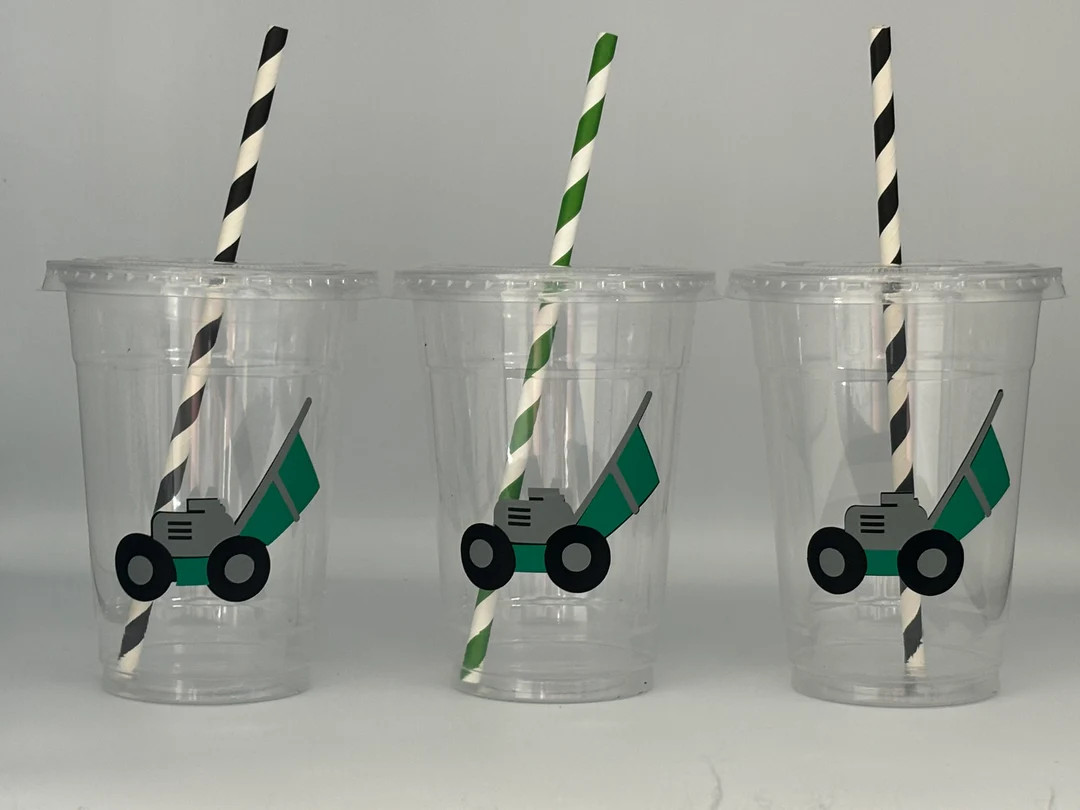 Lawn Mower Party Cups, Law Mower Birthday Party, Party favors, Disposable Cups, Lawn Care, | Etsy (US)