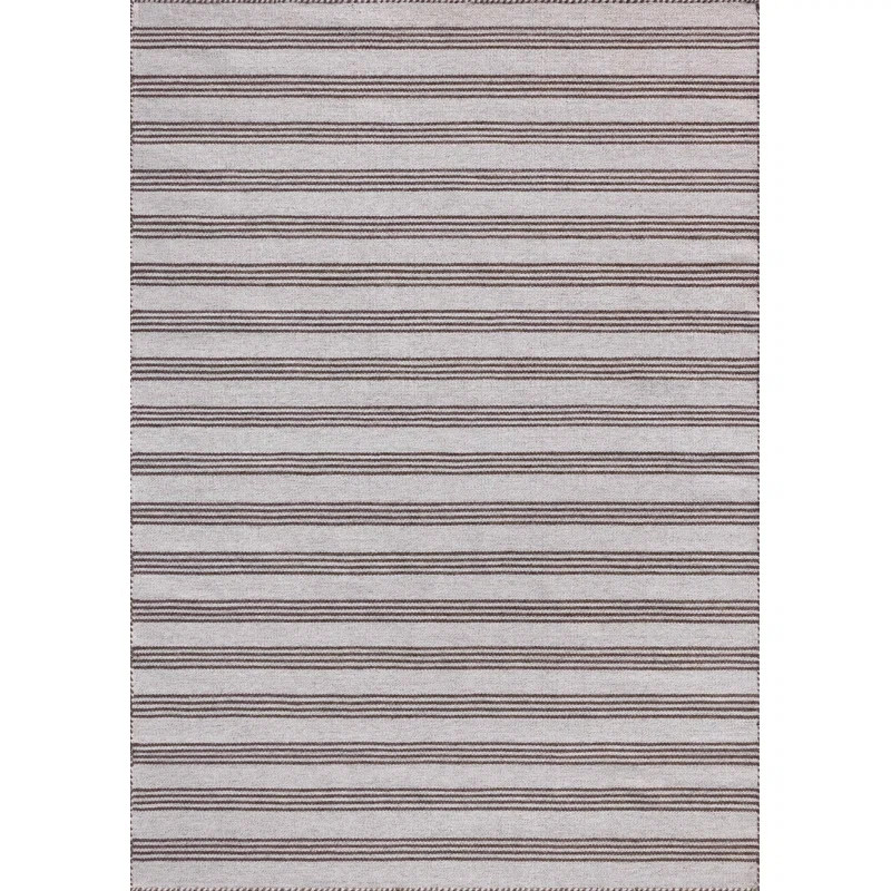 Magnolia Home by Joanna Gaines x Loloi Indoor / Outdoor Charlie Silver / Bark Area Rug | Wayfair North America