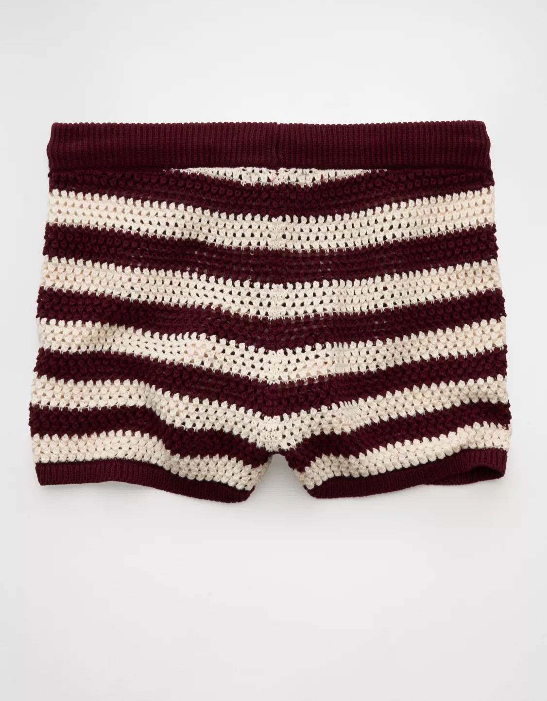 AE Crochet Sweater Striped Short | American Eagle Outfitters (US & CA)