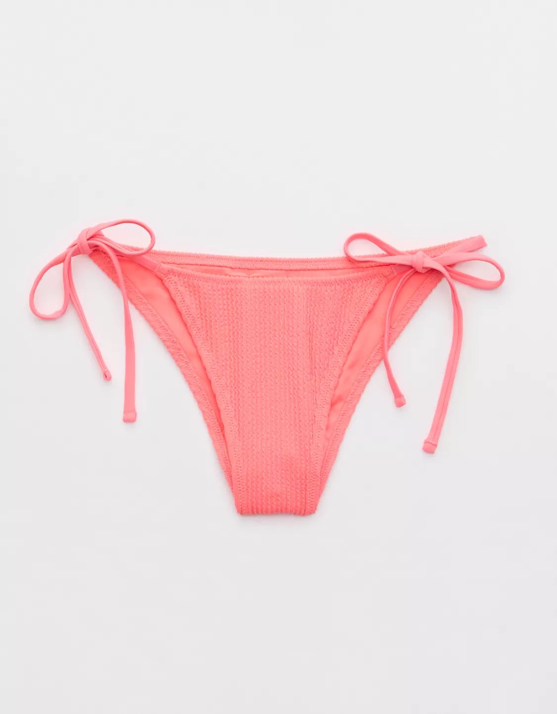 Aerie Crinkle Cheekiest Tie Bikini Bottom | Aerie