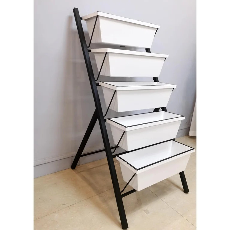 Better Homes and Gardens Metal Herbs Growing Planter,White,Black Stand - Walmart.com | Walmart (US)