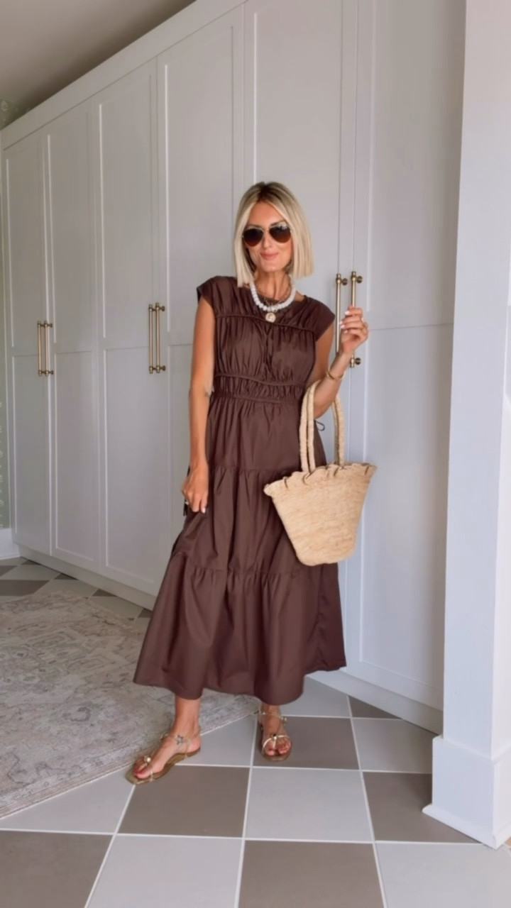 This brown maxi dress is so good! Love the cinched details along the whole dress! Wearing S!

Loverly Grey, Amazon, summer dress, maxi dress, vacation looks 

#LTKootd #LTKSeasonal