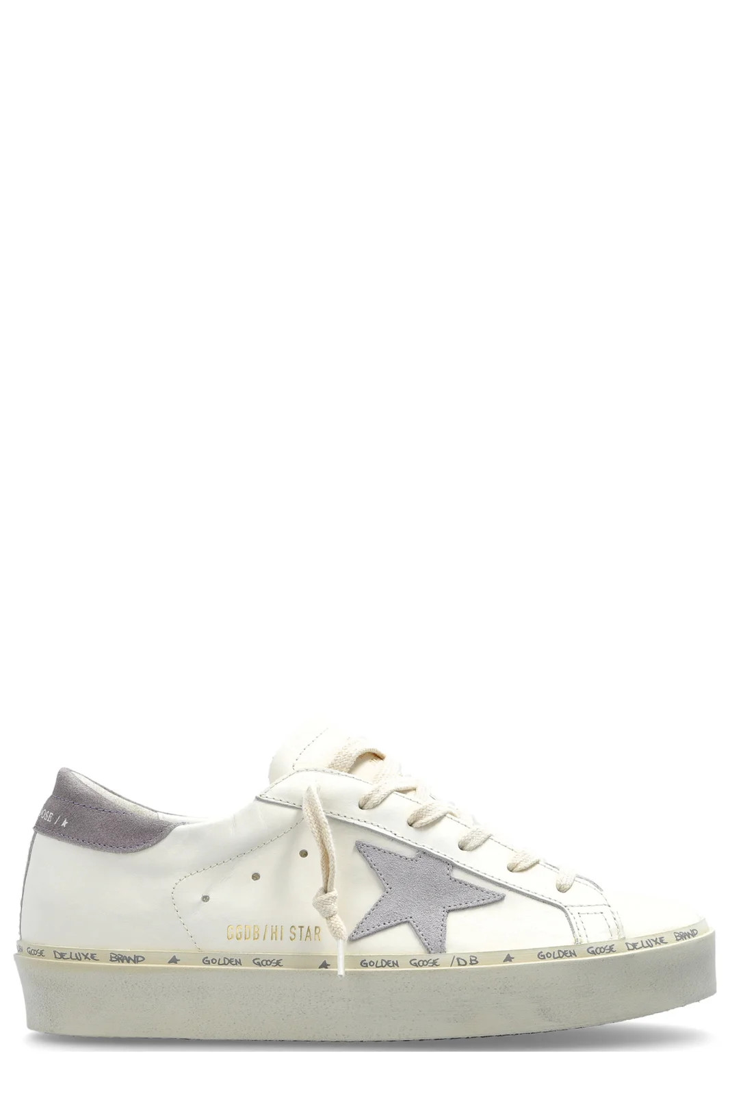 Golden Goose Deluxe Brand Hi Star Lace-Up Sneakers | Cettire Global