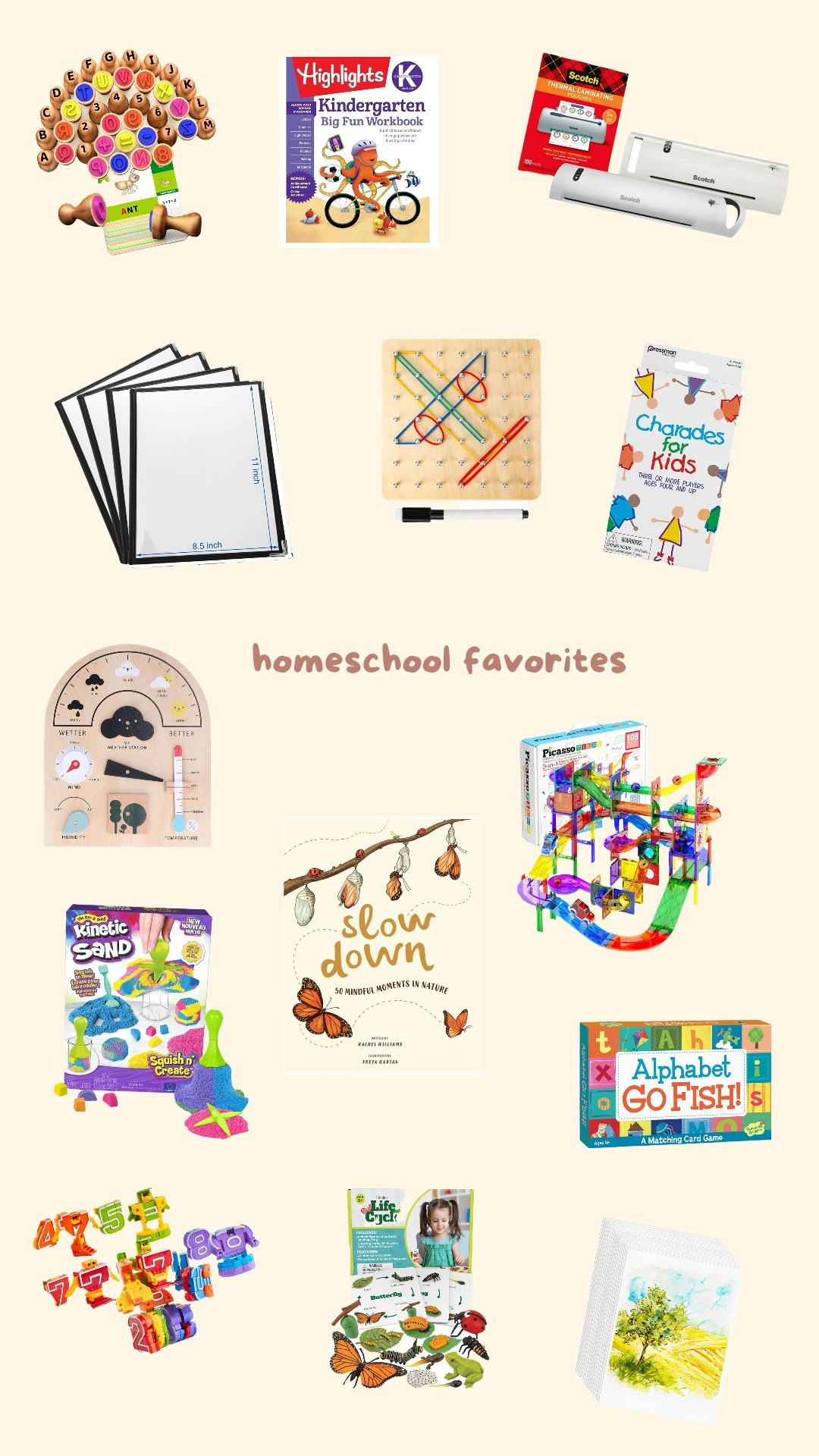 Starting of the year with our current favorites! Save these to your school must-haves! ⭐️🎀🌈🎨🧩#homeschool #kindergarten #stuffweuse #games #activities 

#LTKKids #LTKFamily #LTKHome