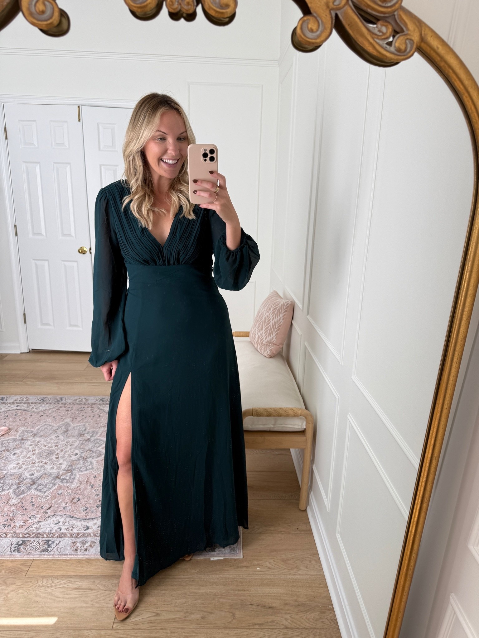 Fall wedding guest dress - formal dress - wearing a large

#LTKMidsize #LTKWedding