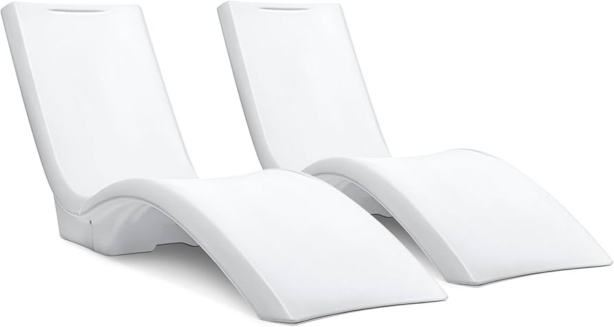 Step2 Vero Pool Lounger 2-Pack, Weighted in-Pool Lounge Chairs for Tanning Ledge and Baja Shelf, ... | Amazon (US)
