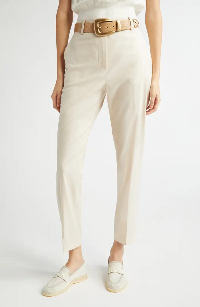 Slim Fit Stripe Stretch Virgin Wool Blend Pants | Nordstrom
