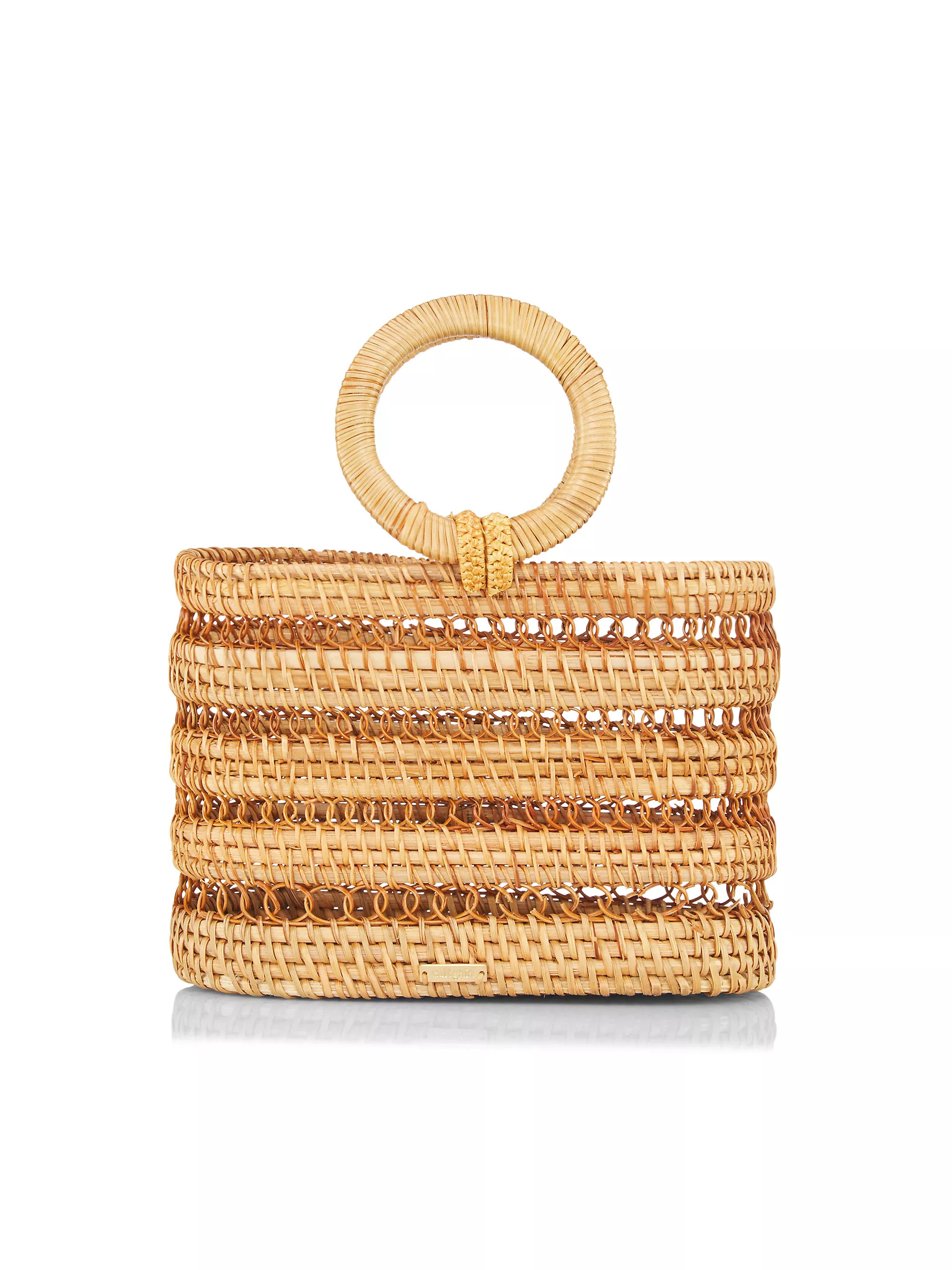Mini Coco Woven Rattan Tote | Saks Fifth Avenue