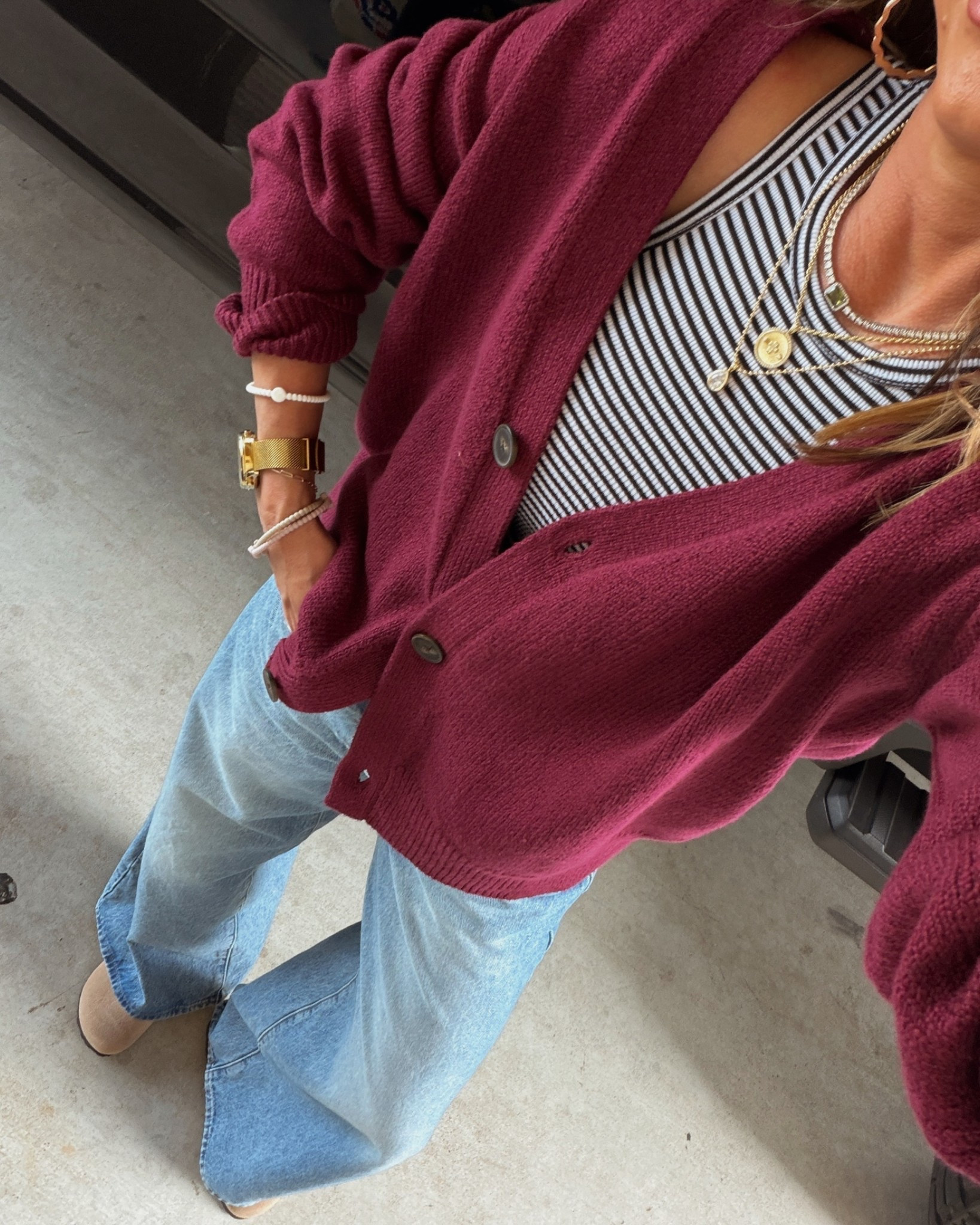 What I wore today! 
xs in tank, small in cardigan!🤎

#LTKootd #LTKgrwm #LTKmomlife