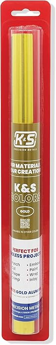 K&S Precision Metals Aluminum Crafting Foil, Two-Sided Gold/Silver, 6055 – 0.004" Thick (36 Ga)... | Amazon (US)