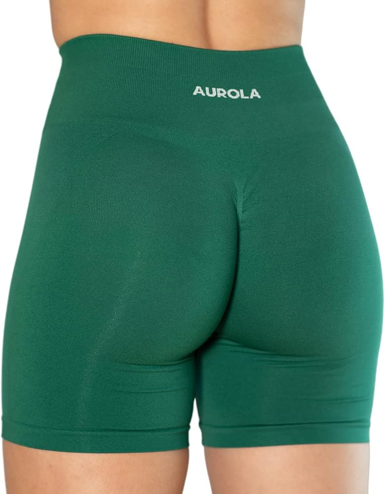 AUROLA Intensify Workout Shorts for Women Seamless Scrunch Short Gym Yoga Running Sport Active Ex... | Amazon (US)