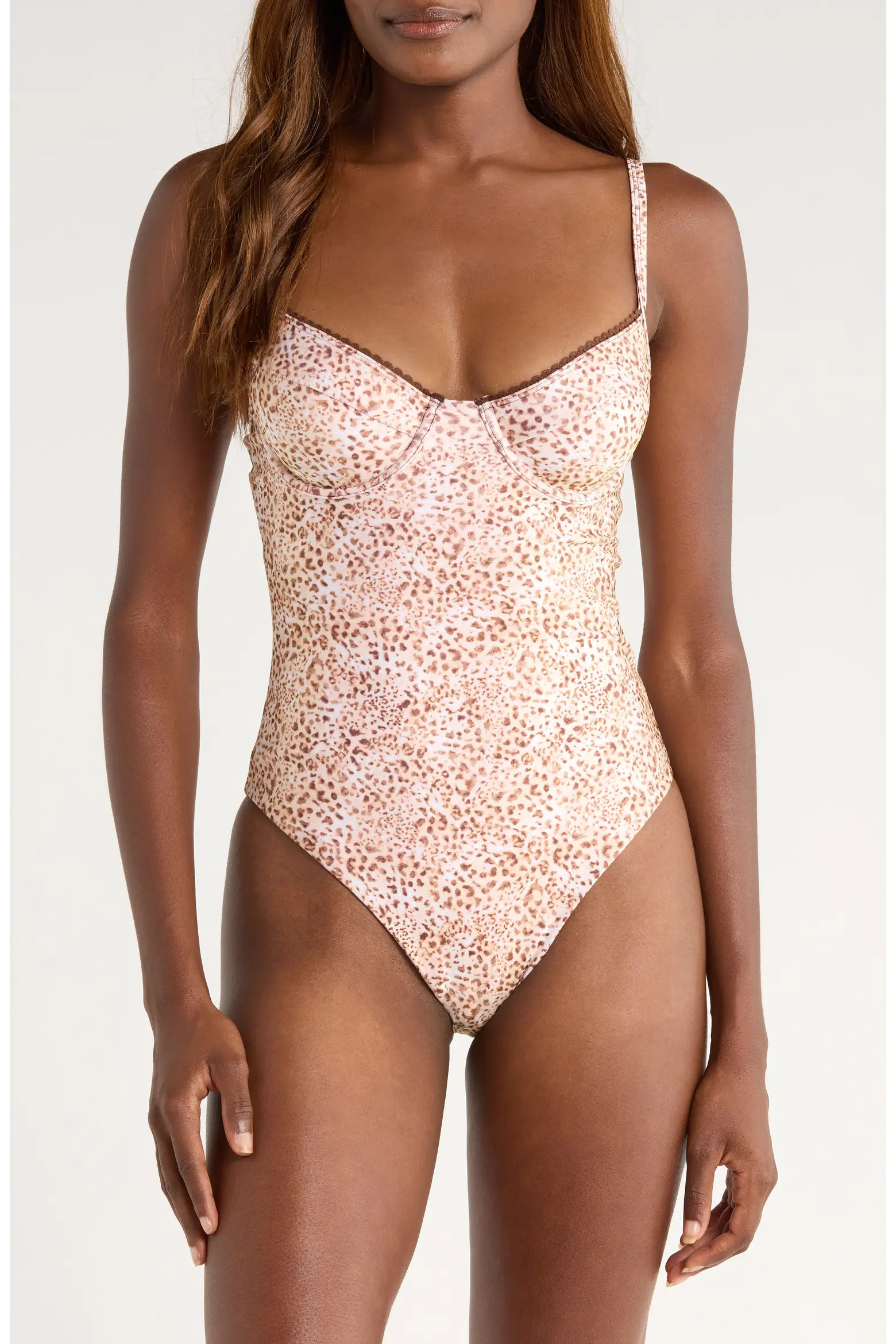 Decorative Underwire One-Piece Swimsuit (Women) | Nordstrom | Nordstrom