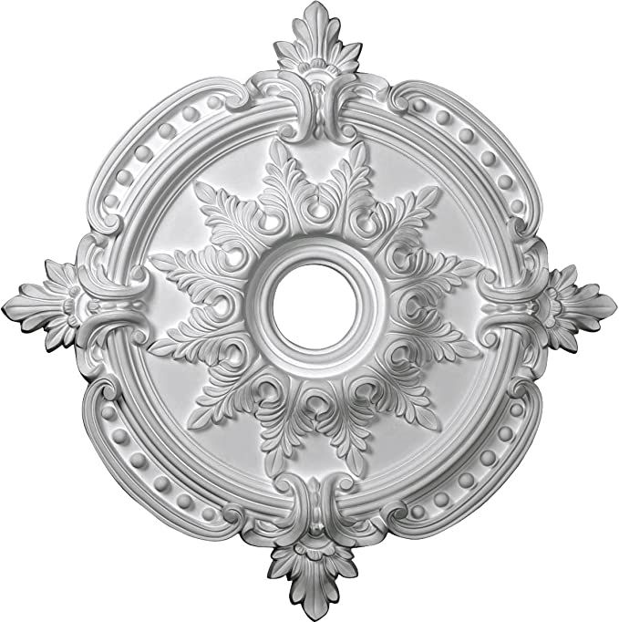 Ekena Millwork CM28BE Benson Classic Ceiling Medallion, 28 3/8"OD x 3 3/4"ID x 1 5/8"P (Fits Cano... | Amazon (US)