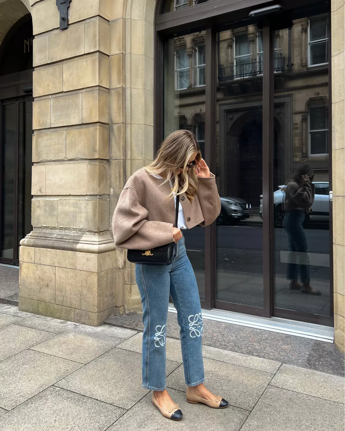 CROPPED DOUBLE-FACED HYBRID JACKET curated on LTK CROPPED DOUBLE-FACED HYBRID JACKET curated on LTK
