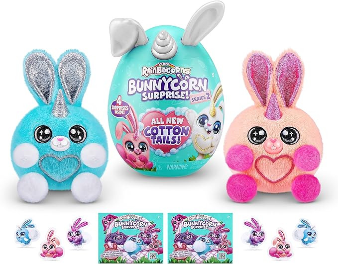 Rainbocorns Bunnycorn Surprise Series 2 (2 Pack) by ZURU Rabbit Bunny Plush Toy Girls Gift Idea (... | Amazon (US)