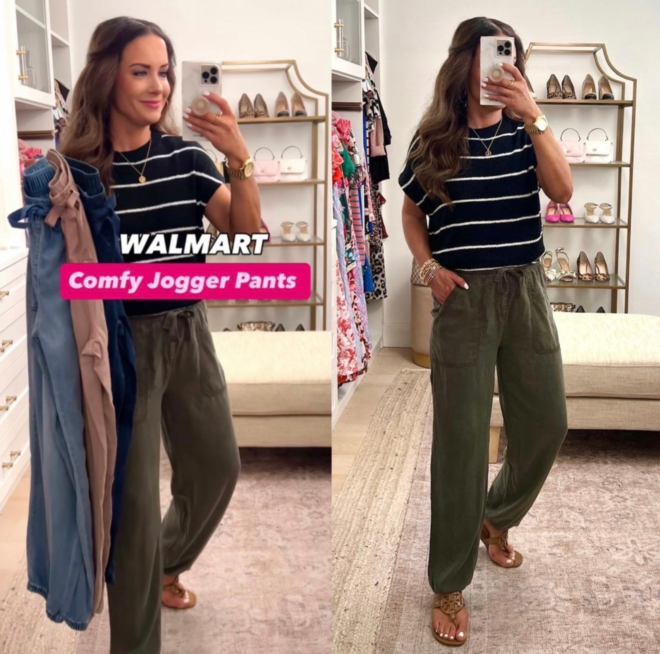 Scroll to shop! Viral jogger pants back in 4 colors! Size down if between. Follow us for more!