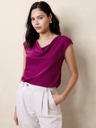 Cowl-Neck Top | Banana Republic Factory