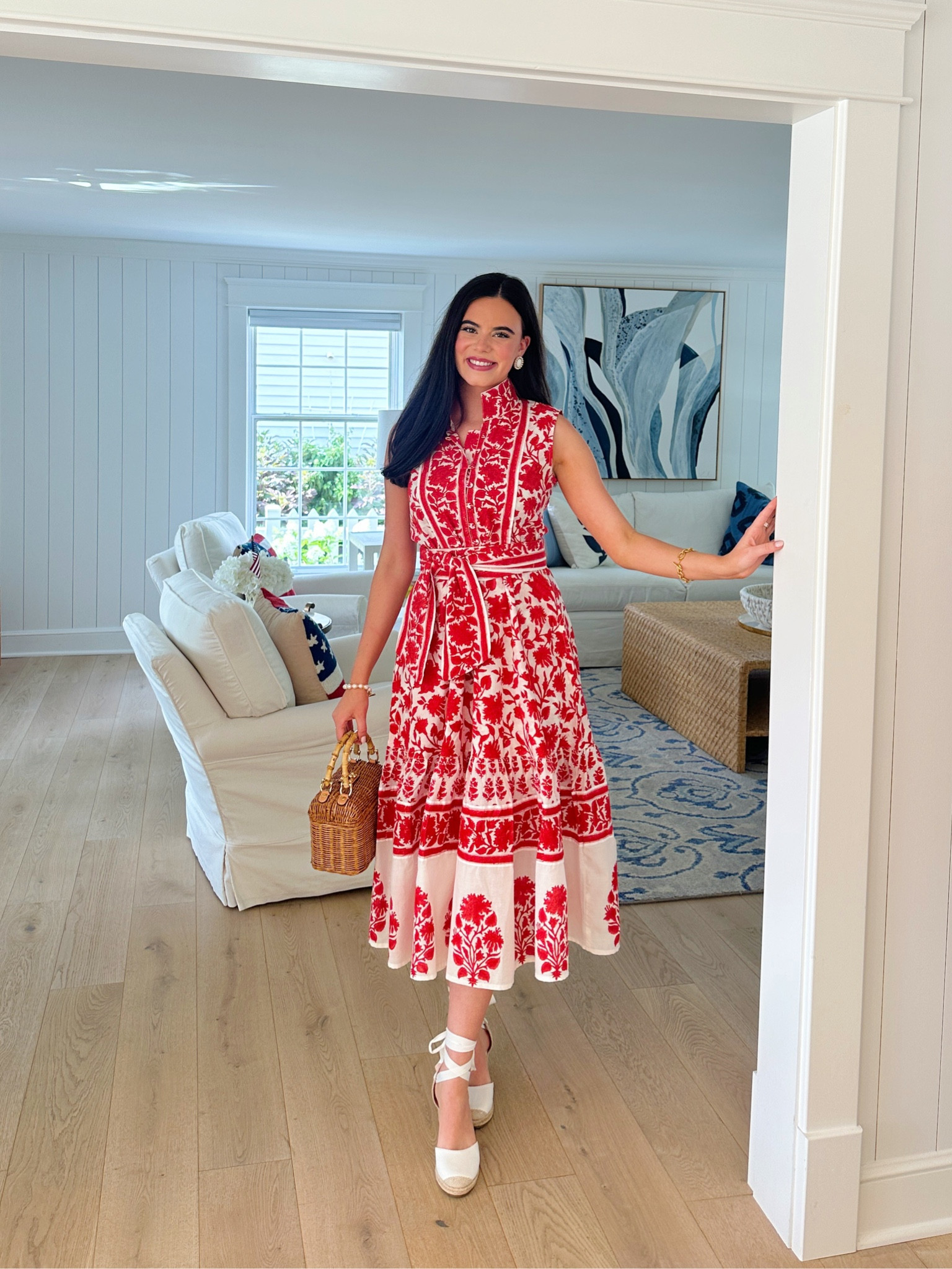 4th of July look!🇺🇸 Dress is from Sue Sartor!
